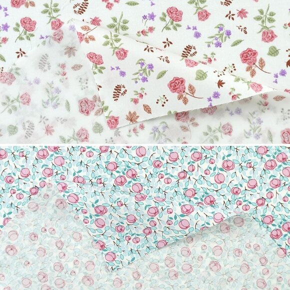 Vibrant Multicolor Cotton Fabric Bundle 7pcs 18x22in for Quilting & Crafting - Picture 2 of 5